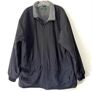 J Crew Men’s Black / Grey Coat Size XL